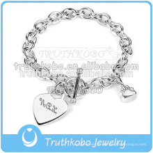 Personalizado personalizado cremación ceniza urna boda joyería pulsera corazón acero inoxidable encanto pulsera